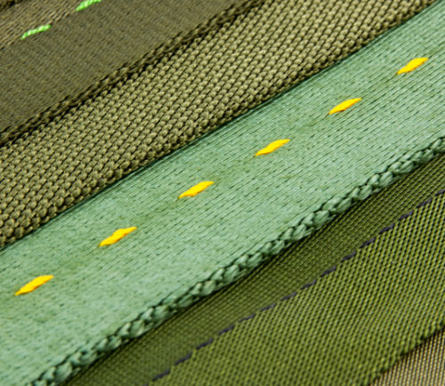 Example of webbing fabric used in military applications, known as Mil-spec