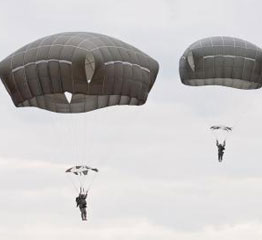 Parachutes - Bally Ribbon provides PIA-spec webbing